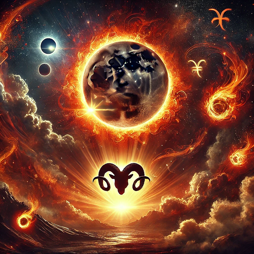 Новолуние и Слънчево затъмнение в Овен - Мощен ден за големи промени и нови начинания
