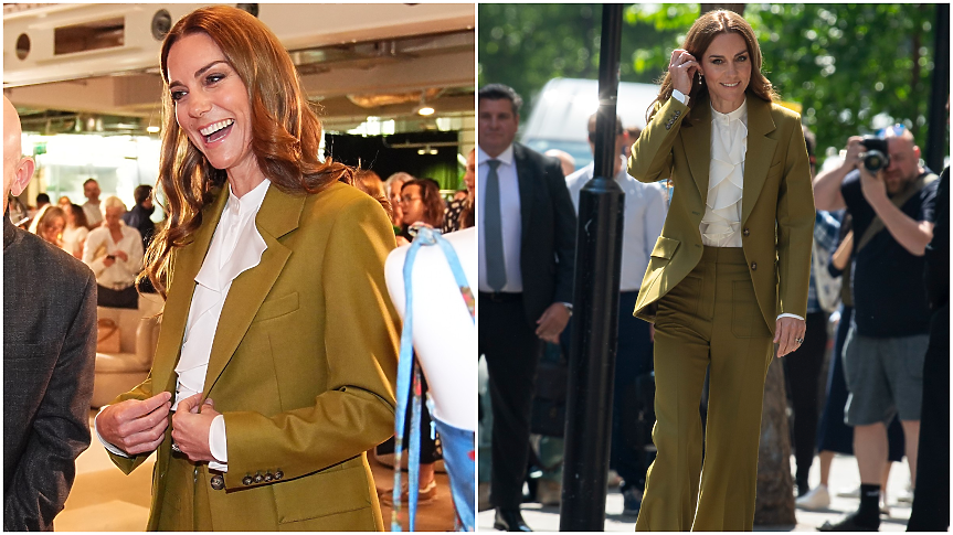 Очаквано добра комбинация: Кейт Мидълтън облече дрехи на Виктория Бекъм