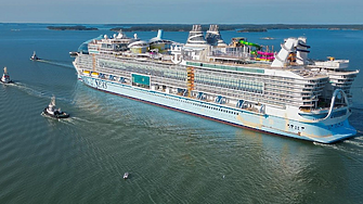 Royal Caribbean показа първото пробно плаване на най-големия круизен кораб