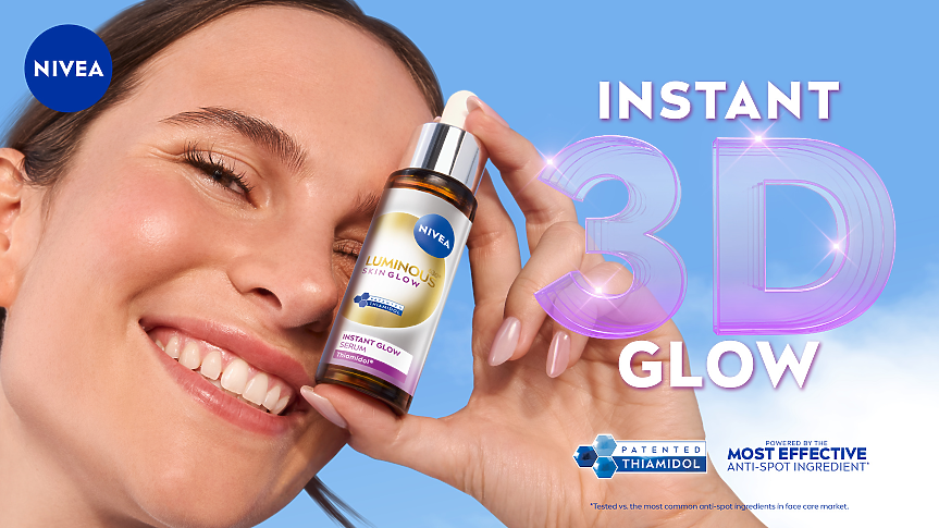 Озарете кожата си с новата серия NIVEA LUMINOUS630® SKIN GLOW