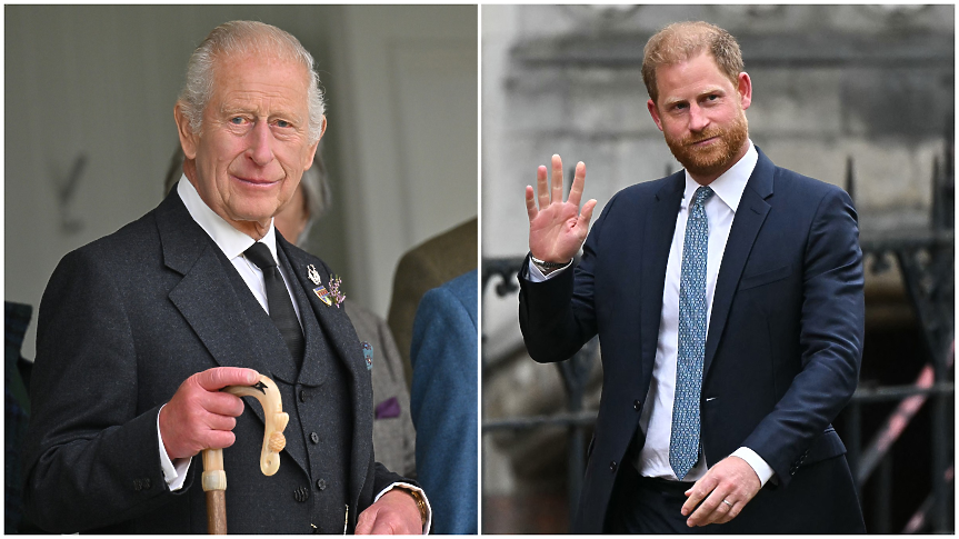 Краят на разрива? Принц Хари и крал Чарлз се срещнаха за първи път от 20 месеца 