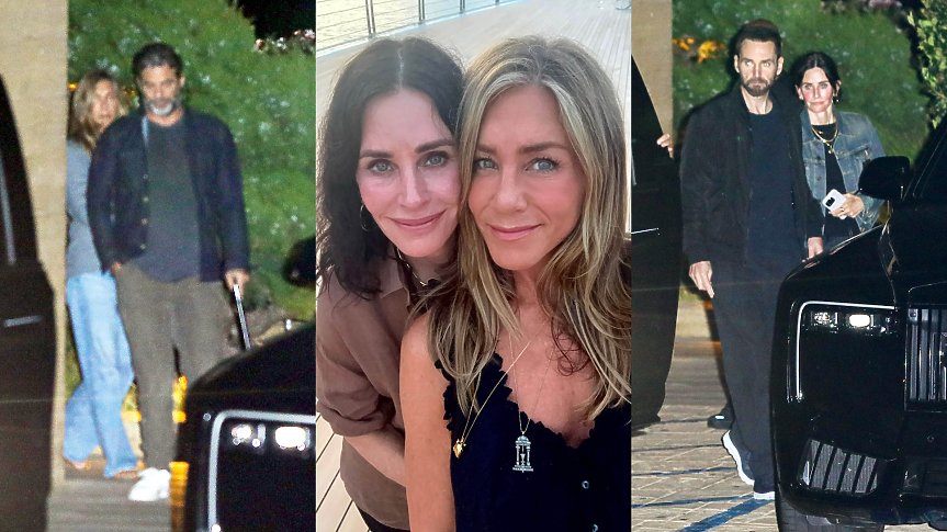 Двойна доза любов: Дженифър Анистън и Кортни Кокс на двойна среща с половинките си