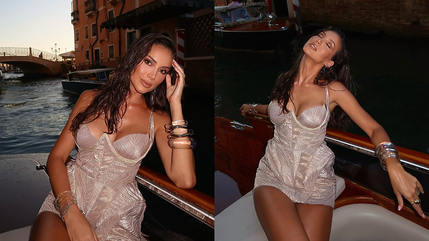 Червеният килим ѝ отива: Александра Богданска божествена във Венеция