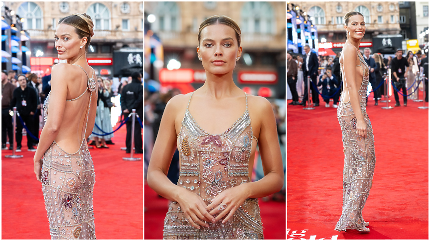 Роклята, която взриви интернет: Марго Роби е дръзко видение на червения килим