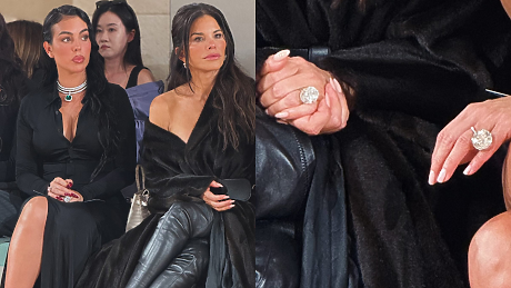 Битката на диамантите: Джорджина Родригрес и Лорън Санчес и огромните им годежни пръстени на едно място