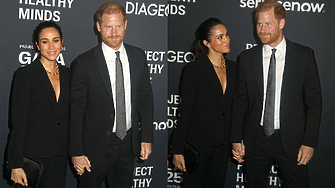 Костюмари: Меган Маркъл и принц Хари блестят заедно на червения килим