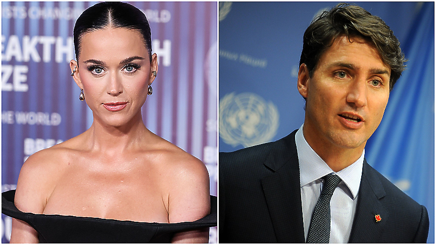 Хванаха Кейти Пери и Джъстин Трюдо да се целуват страстно на яхта