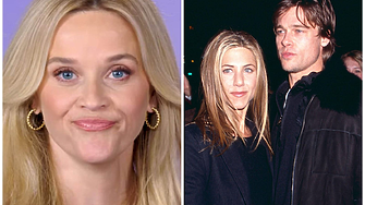 Рийз Уидърспуун с рядък коментар за връзката на Дженифър Анистън и Брад Пит 